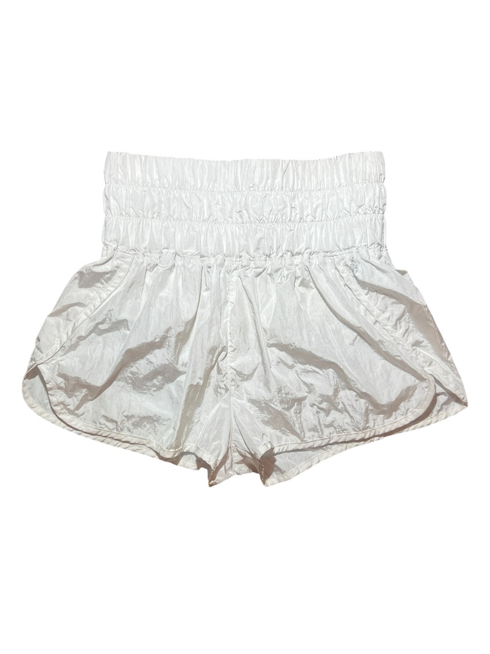 Free People The Way Home Shiny High-Rise Training Athletic Shorts
